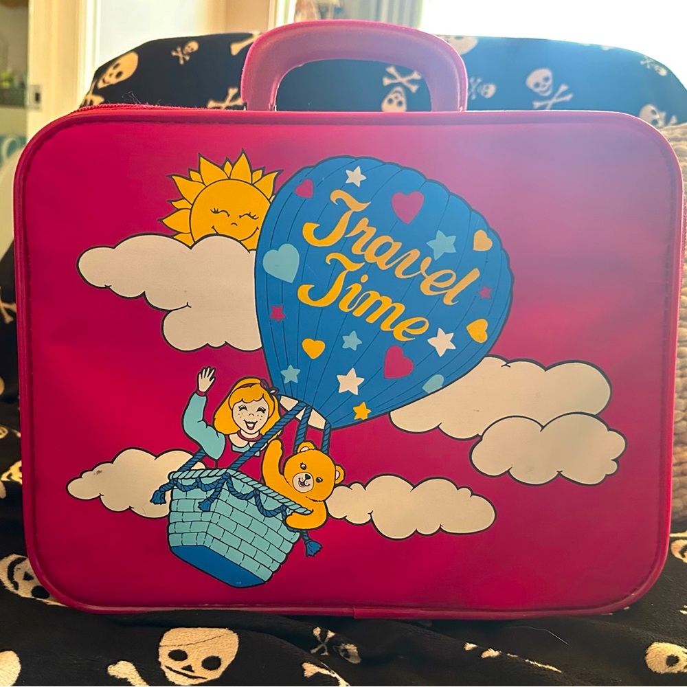Vintage Grandma Bound Travel Time - Children’s Suitcase - 80s/90s